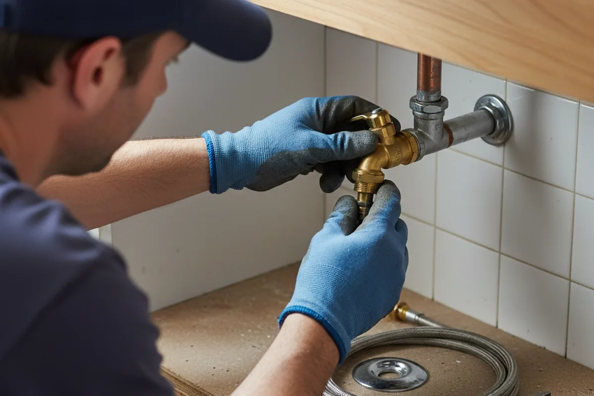 Shutoff valve and fitting work during Emergency Plumbing in Ardsley